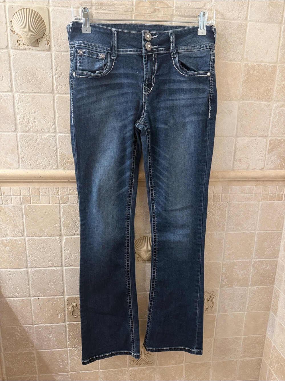 Wallflower Classic Women's Dark Blue Bootcut Jeans 14’’-18’’